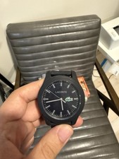 NOVO✅ Relógio Masculino Lacoste LC33 Analógico Preto Pulseira de Silicone 45mm 2011365 comprar usado  Enviando para Brazil