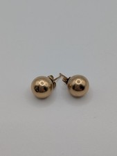 Brincos vintage clássicos de ouro amarelo 585/14 quilates com bola folhada , usado comprar usado  Enviando para Brazil