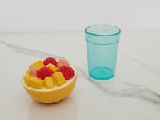 Lote de acampamento confortável American Girl Kira tigela de frutas açaí salada Lea floresta tropical goty, usado comprar usado  Enviando para Brazil