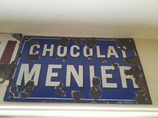 Plaque émaillée chocolat d'occasion  Gan
