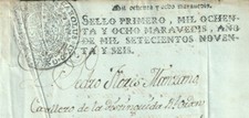 1796-PS-16 ESPAÑA RECEITA PAPEL SELADO PAPEL SELADO 1796 SELLO 1ro. comprar usado  Enviando para Brazil