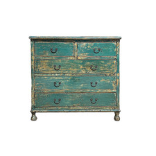 Distressed teal blue for sale  San Mateo