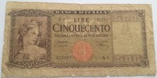 Banconota italia 500 usato  Ruvo di Puglia
