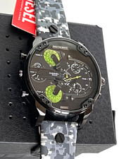 Relógio masculino DIESEL DZ7311 Mr Daddy cronógrafo pulseira camuflada novo com etiquetas caixa de presente $425, usado comprar usado  Enviando para Brazil