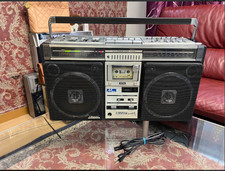 Sharp GF-508SB Boombox rádio AM/FM cassete 3 vias estéreo bom estado de funcionamento comprar usado  Enviando para Brazil