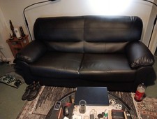 Leather jantzen sofa for sale  THAME