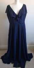 Long navy bridesmaid for sale  CREWE
