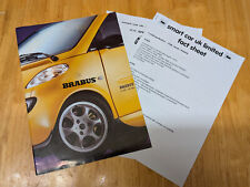 Smart brabus brochure for sale  WHITLAND