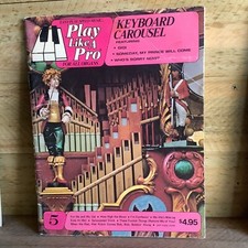 PLAY LIKE A PRO - CARROSSEL DE TECLADO - LIVRO DE MÚSICA VINTAGE ÓRGÃO TECLADO PIANO, usado comprar usado  Enviando para Brazil