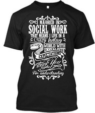 Camiseta de trabalho social feita nos EUA tamanho P a 5XL comprar usado  Enviando para Brazil