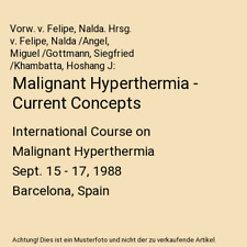 Maligne hyperthermie aktuelle gebraucht kaufen  Trebbin