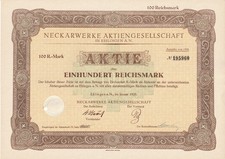 Aktie neckarwerke esslingen gebraucht kaufen Aktie neckarwerke esslingen gebraucht kaufen  Pritzwalk