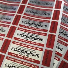 Tamper proof stickers for sale  TALSARNAU