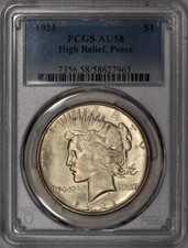 1921 high relief for sale  Great Lakes