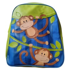 Mochila Stephen Joseph Macaco Infantil Livro Escolar Bolsa Azul Verde comprar usado  Enviando para Brazil