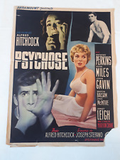 Psycho alfred hitchcock for sale  COLCHESTER