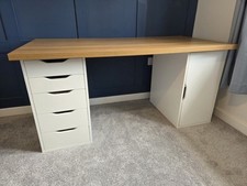 Ikea desk oak for sale  BURGESS HILL