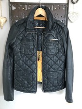 Superdry lederjacke bikerjacke gebraucht kaufen  Deutschland