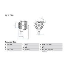 Cashback bosch alternator for sale  BIRMINGHAM