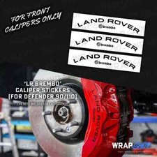 Adesivos de pinça de freio 'LAND ROVER / BREMBO' para Defender 90/110 (PRETO BRILHANTE) comprar usado  Enviando para Brazil