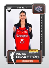 2025 Panini Instant WNBA Draft #3 Sonia Citron Washington Mystics RC - QTY comprar usado  Enviando para Brazil