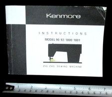 Kenmore MODELO 90/92/1800/1801 INSTRUÇÕES MANUAL MÁQUINA DE COSTURA EM ZIGUEZAGUE comprar usado  Enviando para Brazil