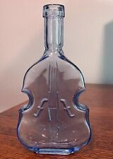 Garrafa em forma de baixo vintage azul violino/viola/cordas da França comprar usado  Enviando para Brazil
