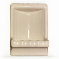 Porta-saboneteira vintage de cerâmica alta 7”x5” branco antigo comprar usado  Enviando para Brazil