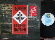 Manowar ORIG CAN LP Sign of the Hammer EX '84 10 VL2311 Metal + Adesivo Hype, usado comprar usado  Enviando para Brazil