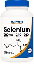 Selênio Nutricost 200mcg, 240 cápsulas vegetarianas comprar usado  Enviando para Brazil