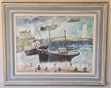 oil painting boat for sale  DERBY