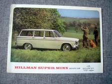 Hillman super minx for sale  LONDON