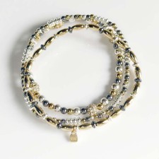 3 peças pulseira elástica empilhável Nine West Boho Beads joias femininas chiques do dia a dia comprar usado  Enviando para Brazil