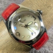 Usado, Relógio Corum Bubble feminino 39.150.20 vestido couro vermelho quartzo analógico 34mm 6 1/2" comprar usado Usado, Relógio Corum Bubble feminino 39.150.20 vestido couro vermelho quartzo analógico 34mm 6 1/2" comprar usado  Enviando para Brazil