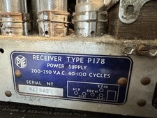 Pye valve radio for sale  SHEFFIELD