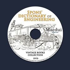 Spons' dictionary of Engineering,Civil,Mechanical 3 Volumes E-books PDF on 1 DVD comprar usado  Enviando para Brazil