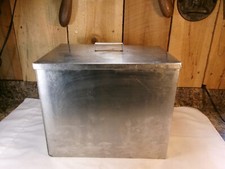 Caixa de leite vintage rara de aço inoxidável para varanda de laticínios comprar usado  Enviando para Brazil