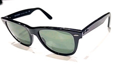 Óculos de sol Ray Ban RB2140 901 preto verde Wayfarer 54-18 Itália LEIA comprar usado  Enviando para Brazil