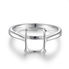 Almofada de prata esterlina octógono radiante esmeralda 10x8mm semi-montagem anel joia comprar usado Almofada de prata esterlina octógono radiante esmeralda 10x8mm semi-montagem anel joia comprar usado  Enviando para Brazil