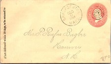 GOLDPATH: US COVER 1883, SAVOY CENTER, MASS CV771_P24 comprar usado  Enviando para Brazil