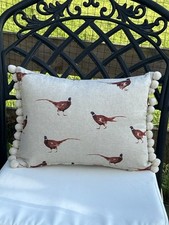 Pheasant design cushion for sale  BURNLEY
