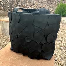 Bolsa tote Marc by Marc Jacobs corações pretos PVC aplique Y2K punk rara bolsa ousada comprar usado  Enviando para Brazil