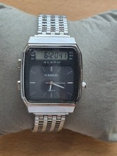 VINTAGE RZADKI DAMSKI ANALOGOWO-CYFROWY CHRONOGRAF ALARMOWY "H.SAMUEL" KWARC , używany na sprzedaż  PL