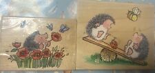 hedgehog rubber stamps for sale  WESTBURY