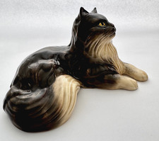 Boneco gato persa vintage marrom e creme SYLVAC 5236 - 19cm de comprimento - grátis Reino Unido P&P comprar usado  Enviando para Brazil