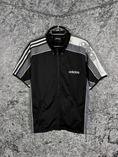 Jaqueta de atletismo masculina vintage anos 90 Adidas manga curta com zíper tamanho P, usado comprar usado  Enviando para Brazil