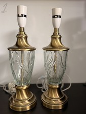 Pair vintage crystal for sale  CHORLEY