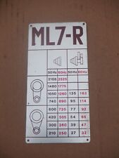 Myford ml7 speed for sale  SHEFFIELD