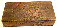 Antique pyrography poinsettia for sale  Tacoma