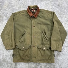 Jaqueta Adirondack Masculina Vintage M Savile Row Gancho Clipe Gola de Couro Forrada tarefa comprar usado  Enviando para Brazil